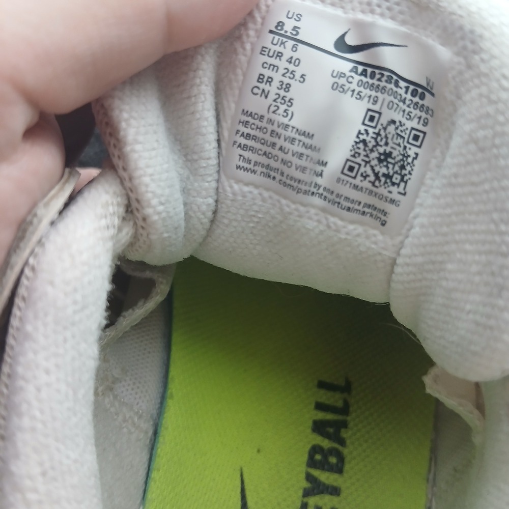 Nike Zoom HyperAce 2 Volleyball‎ Shoes Sneakers White Black AA0286-100 Size 8.5 - Picture 4 of 8